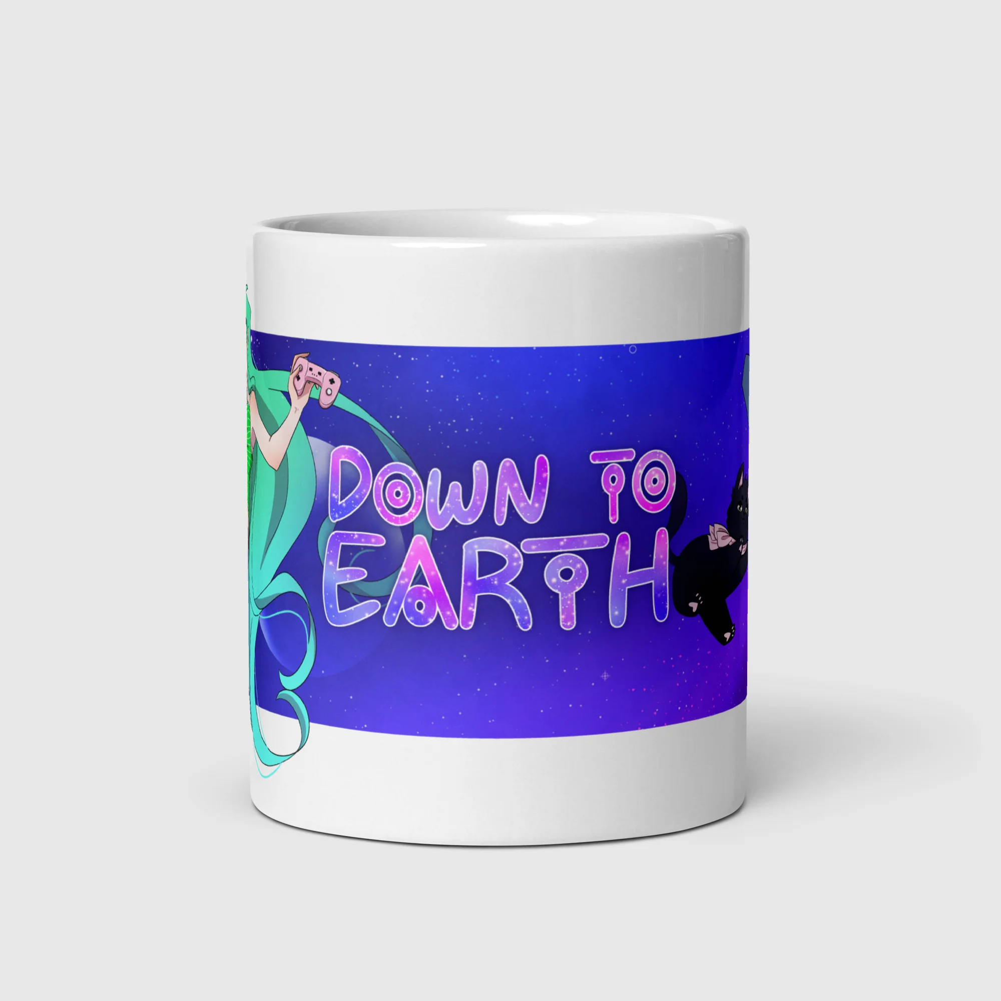 DOWN TO EARTH - GLOSSY MUG - Image 3